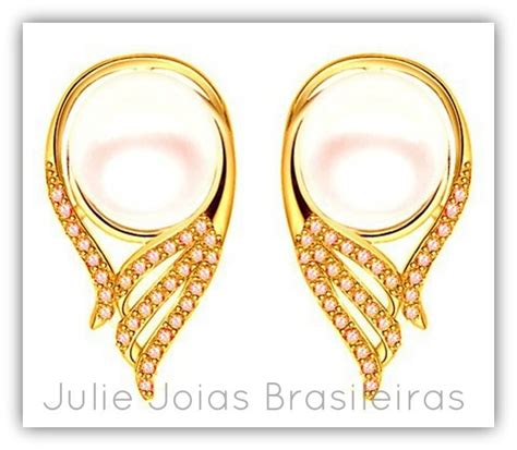 Brincos Em Ouro 75018k Turmalina E Pérola 75018k Gold Stud Earrings