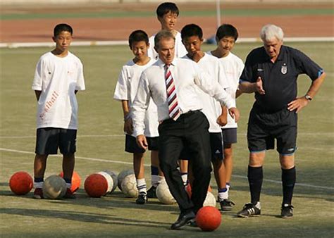 Interview with steve inskeep, www.npr.org. Blair tries football skills among Chinese kids