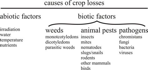 Recommended pest resistant/tolerant cultivars and the pests they are tolerant or resistant to are listed for each crop. 14.1 Fungal diseases and loss of world agricultural production
