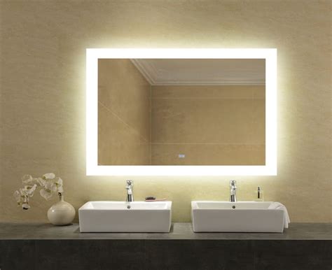 Hotel Backlit Bathroom Mirror Led Bathroom Lights Backlit Bathroom Mirror Lighted Vanity Mirror