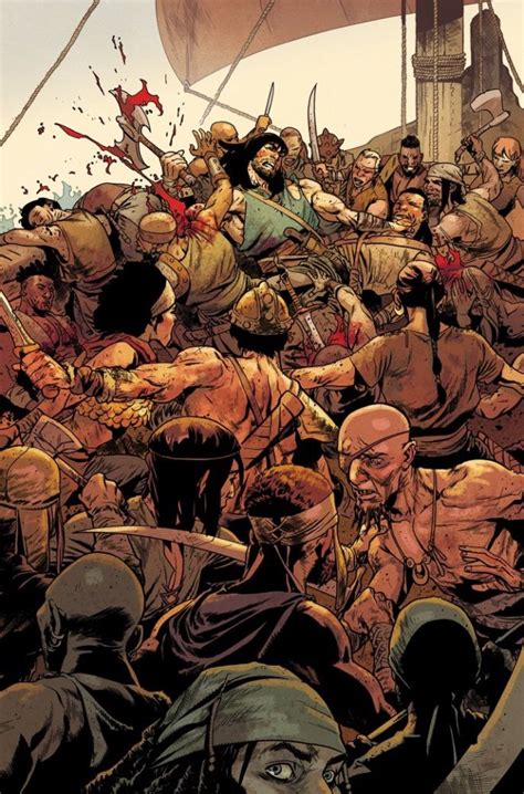 Mahmud Asrar Shares Art Process Shots For Conan The Barbarian 5 Comicon