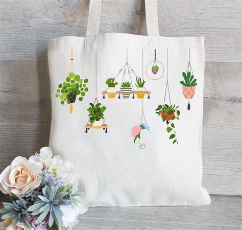plant lover tote bag cute reusable totes and bags from etsy popsugar smart living photo 2