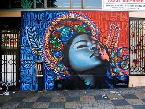 El Mac And Retna In Los Angeles Street Art Graffiti Murals Street Art
