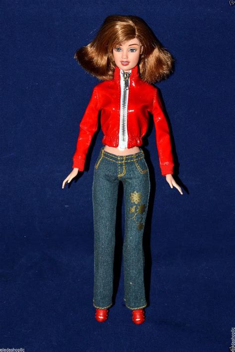 Teresa Brunette Fashion Fever Barbie Doll In Barbie Basics Red Target Jacket 1731556350