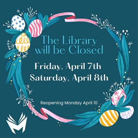 Library Closure In April Mayville Public Library