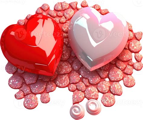 Ilustración De Corazón 3d Brillante Que Simboliza El Amor Y El Romance