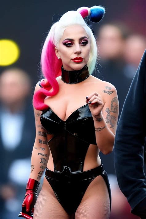Travesti Que Habla On Twitter Primeiras Imagens De Lady Gaga Como Harley Quinn Para