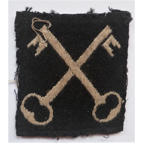 Wwii 2nd Infantry Division Cloth Formation Sign British Woven Insignia