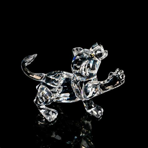 Swarovski Crystal Figurine Lion Cub Lion And Unicorn