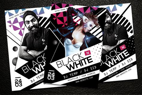 Black And White Party Flyer Creative Daddy