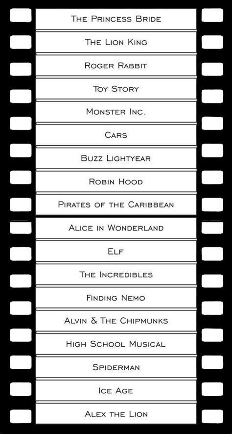 Charadesmovieideasprintables Pictionary Words Charades Words