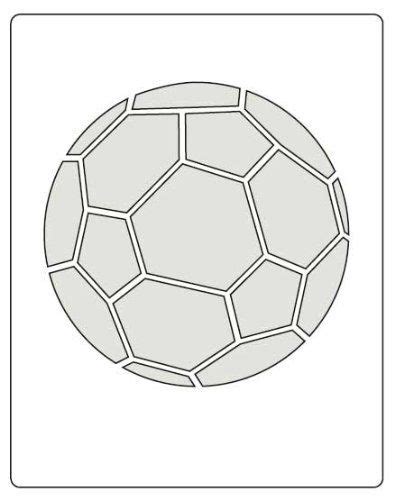 Faux Like A Pro Soccer Ball Stencil 55 By 7 Inch Single Overlay
