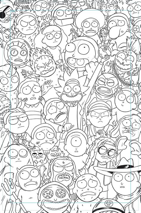 Simple Rick And Morty Coloring Pages For Kindergarten Coloring Pages Free