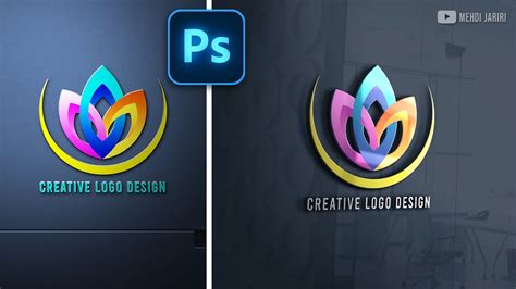 تصميم لوجو احترافي بالفوتوشوب Creative Logo Design In Photoshop Youtube