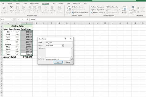 Como Definir E Editar Um Intervalo Nomeado No Excel