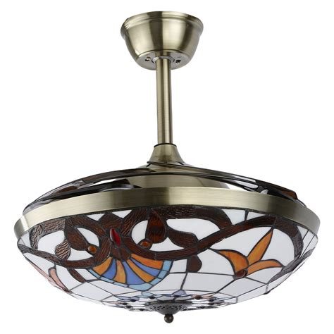 We did not find results for: Tiffany 42" LED Ceiling Fan Light Retractable Blades Lamp ...