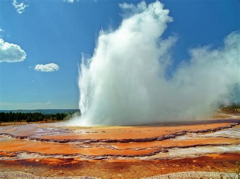 Great Fountain Geyser Yellowstone By Luis Castaneda Inc