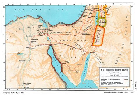 Israel Exodus Route Map