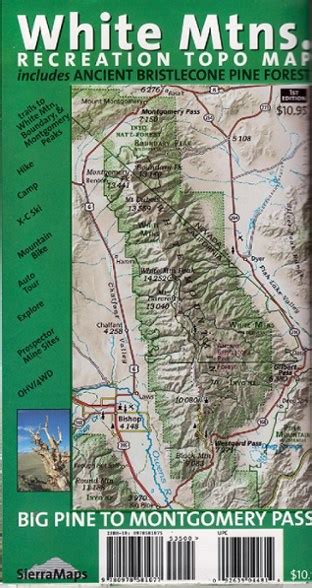 White Mountains California Recreation Map Rei Co Op