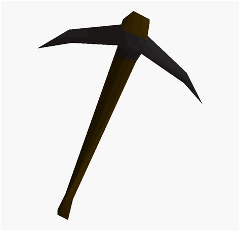 Old School Runescape Wiki Pickaxe Clipart Black And White Hd Png