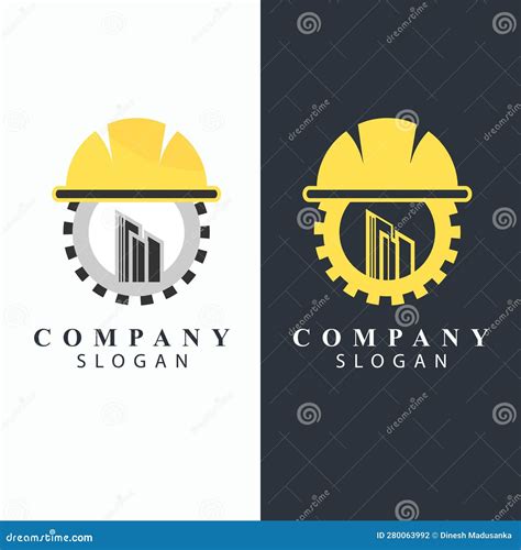 Civil Engineer Logo Design Template Stock Illustration Illustration