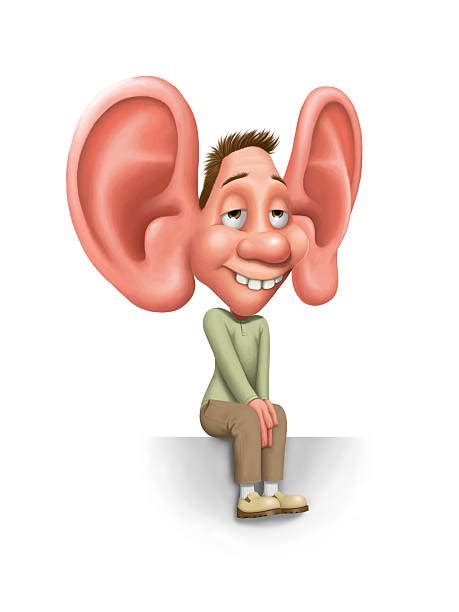 Big Ear Human Illustrations Royalty Free Vector Graphics And Clip Art