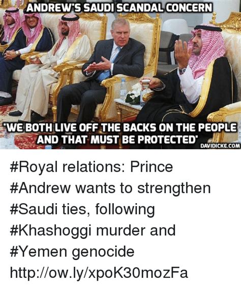 Commenters were divided on which royal family member the princess resembles. ANDREW'S SAUDI SCANDALCONCERN WE BOTH LIVE OFF THE BACKS ...