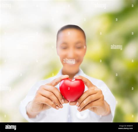 Woman Hands With Red Heart Stock Photo Alamy