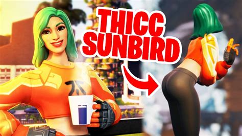 Fortnite Thicc Skin Showcase Sunbird Youtube