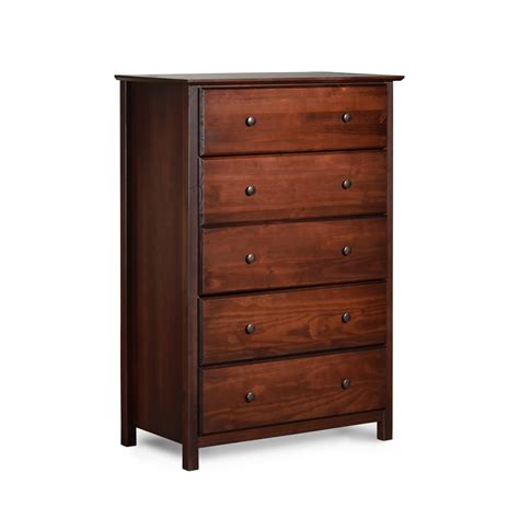 grain wood furniture shaker 5 drawer chest and reviews wayfair