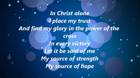 In Christ Alone Lyrics Youtube Lasopapanda