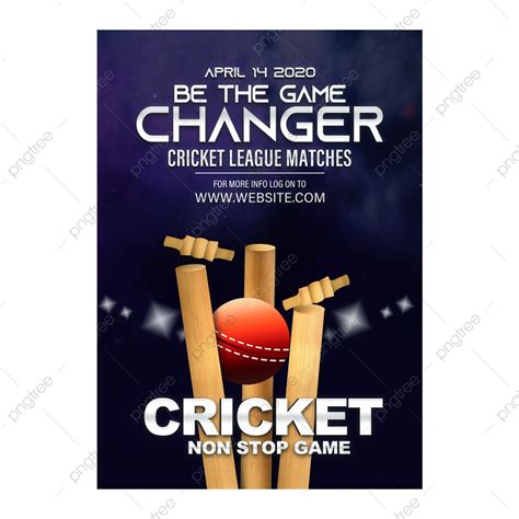 Cricket Flyer Psd Template Download On Pngtree