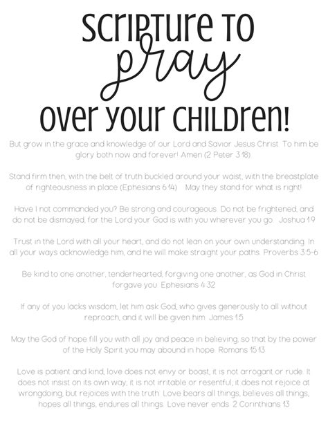 Verses To Pray Over Your Baby And Children The Ashmores Blog