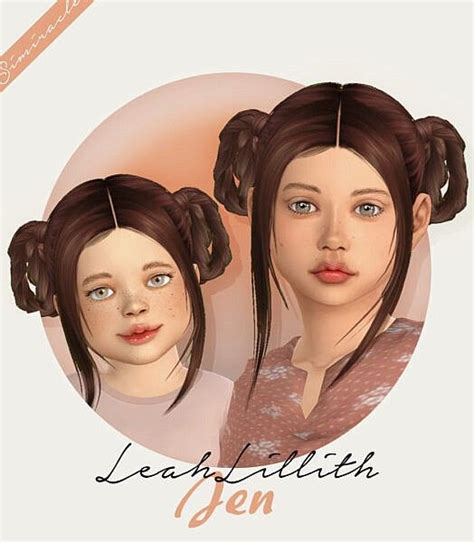 Leahlillith Jen Hair Retextured Simiracle Sims 4 Hairs In 2022