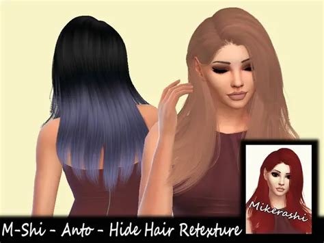 The Sims Resource Anto Hide Hair Retextured By Mikerashi Sims 4 Hairs