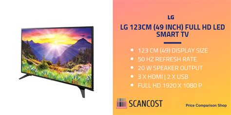 Lg 123cm 49 Inch Full Hd Led Smart Tv Specs And Features Scancost