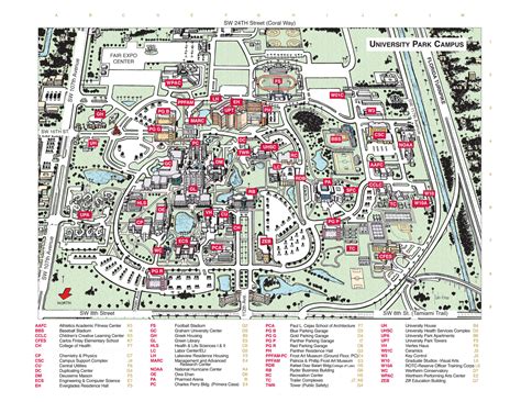 Florida International University Campus Map Florida International