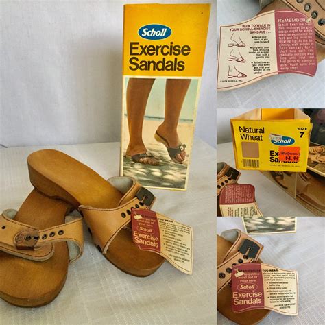 1978 Dr Scholl Exercise Sandals Size 7 Natural Wheat Tan Etsy