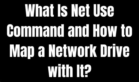 What Is Net Use Command And How To Map A Network Drive With It Easeus
