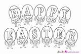 Easter Coloring Happy Pages Banner Clipart Printable Print Drawing Colour Worksheets Adult Cards Color Colours Sheet Getdrawings Clipground Business Small sketch template