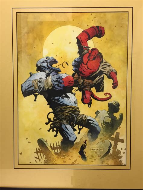 Mike Mignola The Art Of Hellboy Cover In J Ls Mike Mignola Comic Art