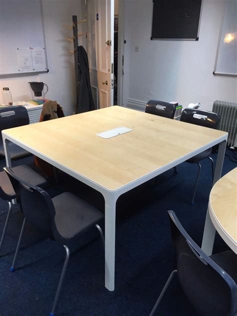 Ikea tables, folding table,s security cameras, office equipment, humidifiers, cleaning supplies, screen printing solutions, and more. IKEA Bekant Conference Table in Birch Veneer and White ...