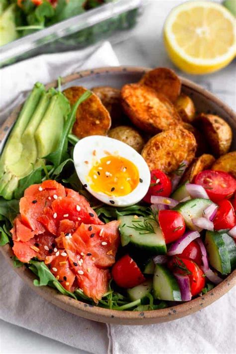 On special occasions, smoked salmon was thrown into the order. Meal Prep Smoked Salmon Breakfast Bowl (Paleo/Whole30) - Eat the Gains