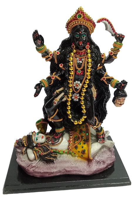 Handmade Kali Maa Idol 13 Inches Sculpture Murti Adi Etsy Uk