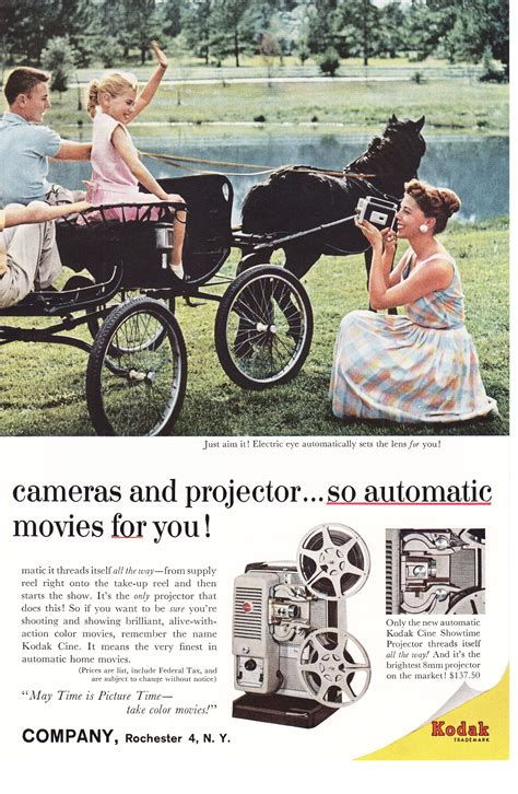 Kodak Cameras And Projector 1959 Retro Retro Ads Vintage