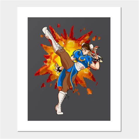 Chun Li Kick Street Fighter Posters And Art Prints Teepublic