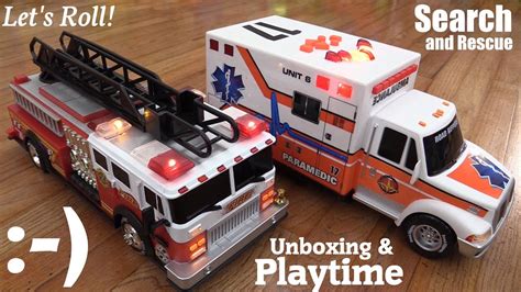 Battery Operated Toy Cars Road Rippers Fire Truck And Ambulance Toy