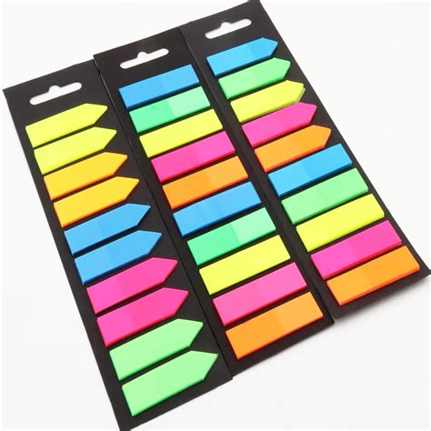 200 Sheets Fluorescence Self Adhesive Memo Pad Sticky Notes Bookmark