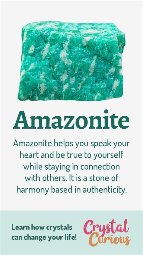 Amazonite Healing Properties And Benefits Crystals Crystals Healing Properties Amazonite Meaning