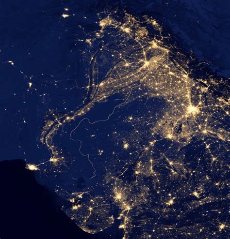 What Do These Nighttime Satellite Photos Reveal About Civilization